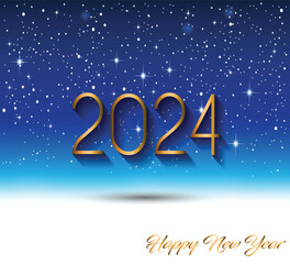 2024 Happy New Year background.