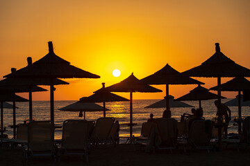 sunset at the beach