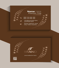 new business card and visiting card design template 