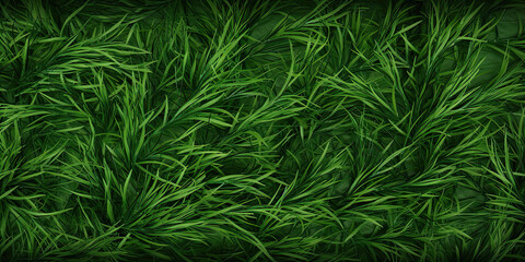 Green grasses close up grass blades wide background backdrop garden macro, generated ai