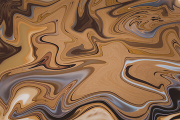 Brown ink is colorful. Brown marble pattern texture abstract background. Can be used for background or wallpaper