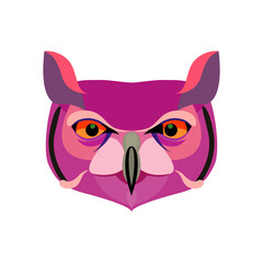 Owl Bird Doodle Funny Handpainted Icon