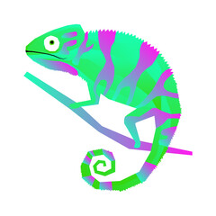 lizard raptor silhouette minimalist boho icon