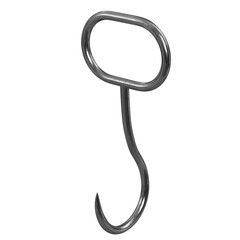 3D rendering illustration of a hay or meat hook