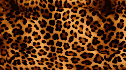Leopard print wallpaper - created with generative AI