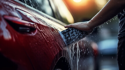 Hand Car Wash Detailing with Suds and Shine