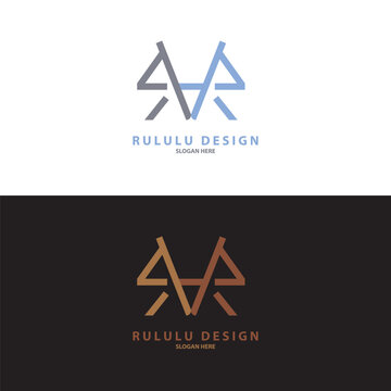 R logo vector design with adobe illustrator