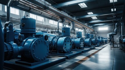 Fototapeta premium Vacuum circulation pump, Industrial