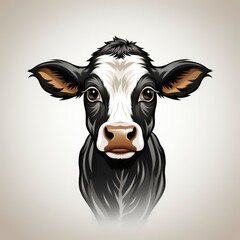 Cute Cow Confuse , Cartoon Graphic Design, Background Hd For Designer