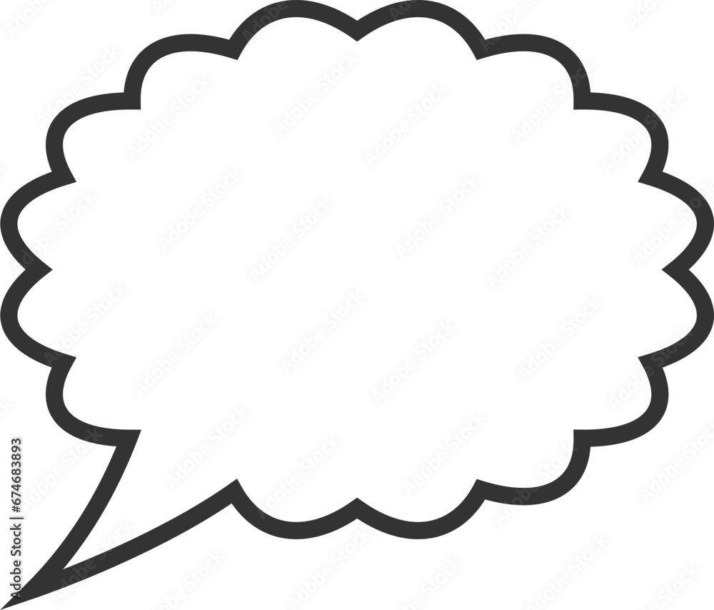 Poster talk bubble speech icon. blank empty bubbles vector design elements.