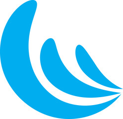 Waves vector design. Water wave icon. Wavy lines isolated.