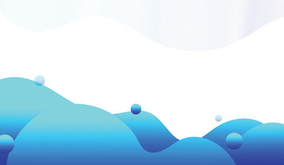 abstract blue wave gradient background