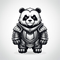 Cute Panda Knight Viking , Cartoon Graphic Design, Background Hd For Designer
