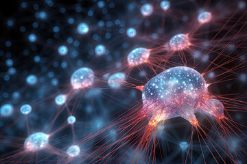 Neural Network Brain Concept Art