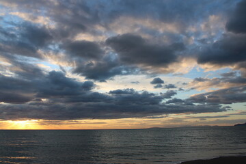 Sunset
#tramonto 
#atardecer #sea #ocean clouds blue, peace, life
