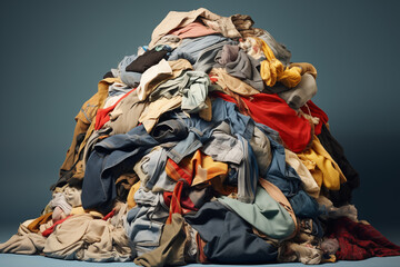 old clothes, the concept of fabric recycling