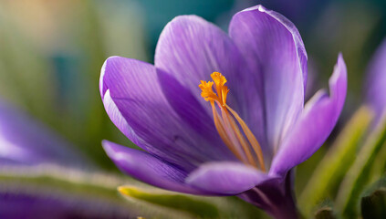 Beautiful flowers blooming in purple color