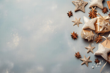 Christmas holiday background with copy space. Christmas themes.