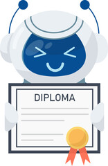 Robot With Diploma