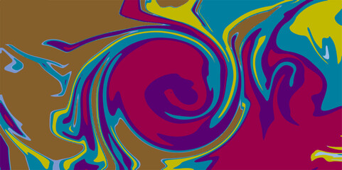 Abstract background with psychedelic vivid colors. Marbleized bright effect with fluid painting, background for wallpapers, poster, postcard. Bright pattern on liquid.