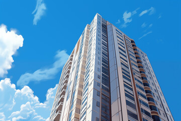 Obraz premium multi-storey residential building