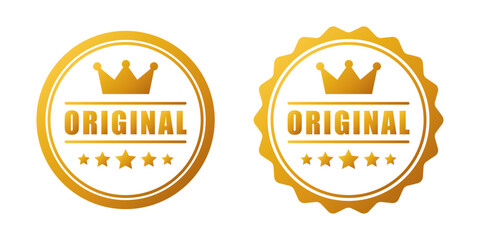 Original product quality emblem label vector design