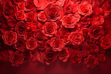 red roses background for valentine's day