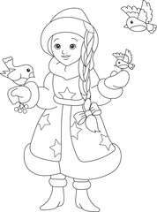Kids and Adults Coloring Page for Christmas