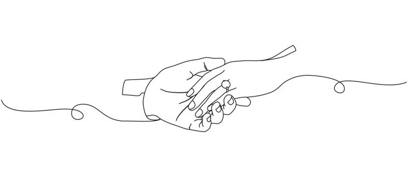 illustration lineart marriage proposal vector