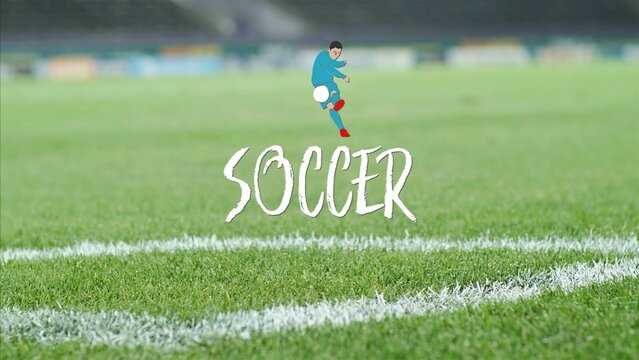 Soccer Football Goal Animated Scribble Intro Title