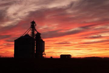 Silo Sunrise © J. S. Mitchell