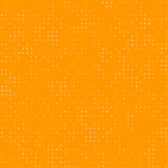Abstract seamless geometric pattern. Mosaic background of white triangles. Evenly spaced small shapes of different color. Vector illustration on orange background