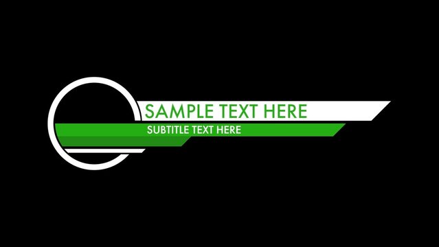 Modern Animated Circle Lower Thirds Template