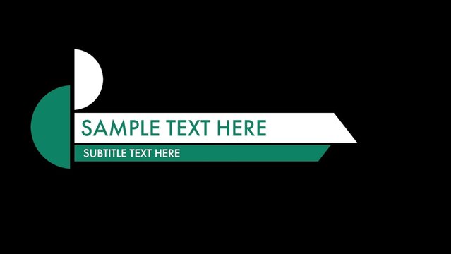 Clean Animated Circle Lower Thirds Template