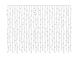 Christmas lights isolated on transparent background or Hanging Christmas Lights. png transparency