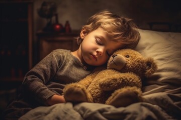 child with teddy bear