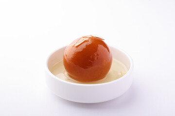 indian sweet gulab jamun closeup view