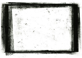 Handmade  designed highly detailed grunge border with space for your text or image. Great grunge layer for your projects.