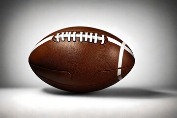 american football isolated on white