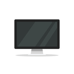 Fototapeta premium vector lcd tv monitor isolated on white