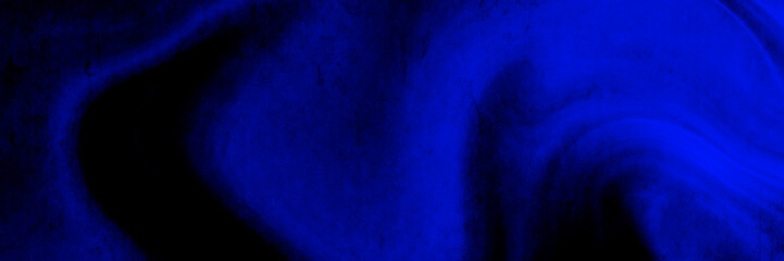 Abstract dark blue background banner with Rough noise grungy grain texture.