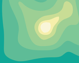 Calming Gradient Color Scheme vector, Green abstract background with wave lines. Green and yellow gradient background