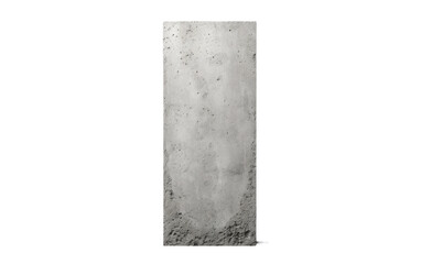 Cement Support Column on Transparent Background