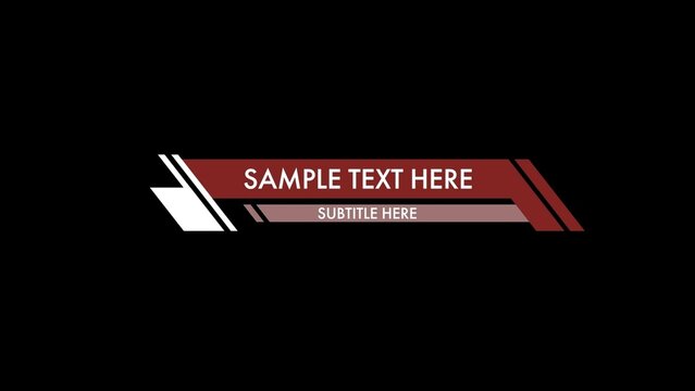 Modern Sci-fi Style Lower Thirds Template
