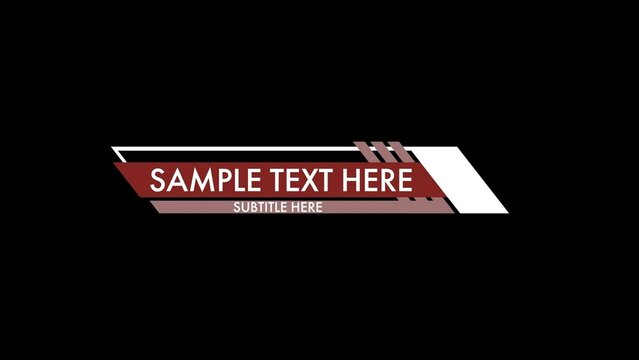 Epic Futuristic Lower Thirds Template