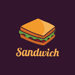 Sandwich Logo Template with Vector Concept