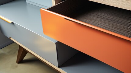 home furniture design detail closeup wooden drawer perfect detail home interior design concept