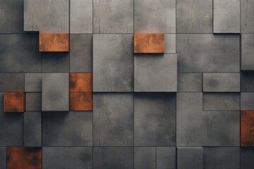 Background wallpaper featuring a concrete tile wall motif