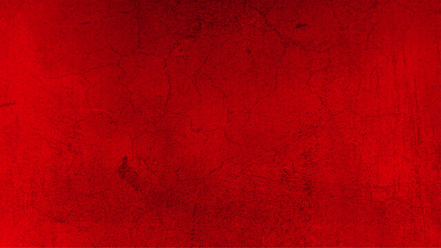 Abstract structured red concrete wall background, scary red grunge goth design. horror red background, Slightly light black concrete cement texture for background.