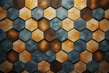 Wallpaper background featuring a mosaic of colored tiles in a patterned design